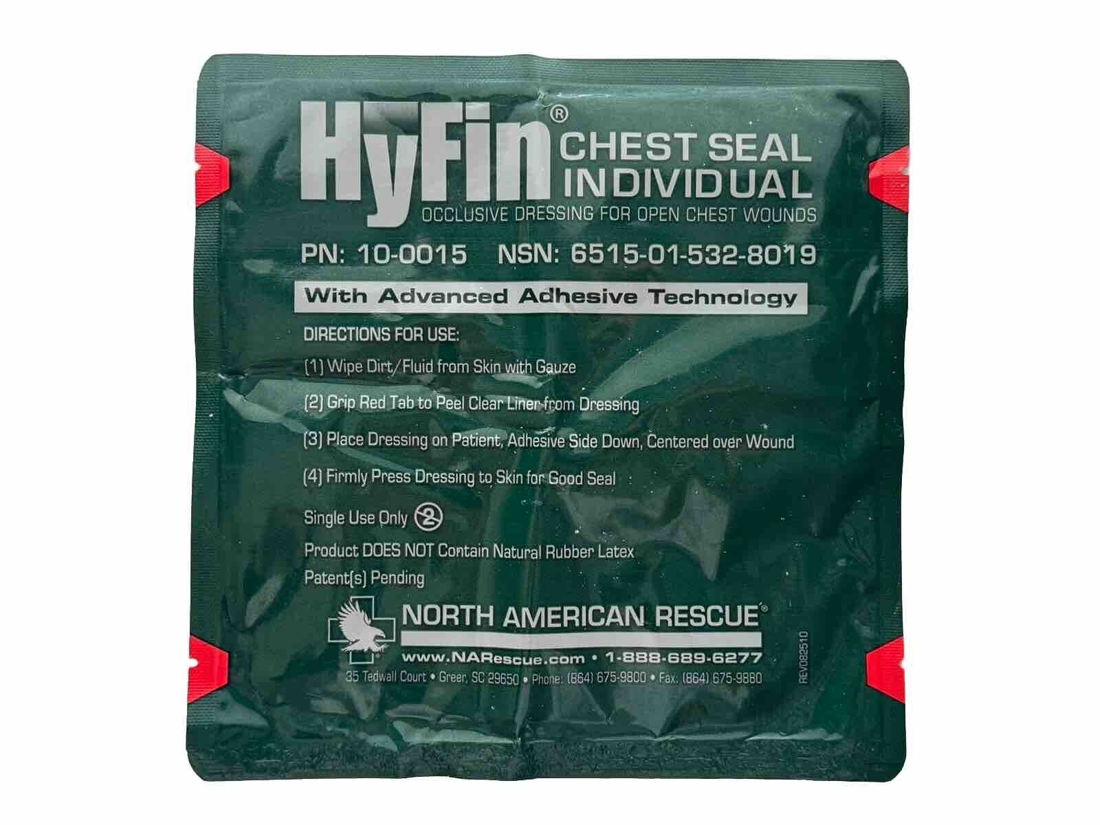 North American Rescue NAR Hyfin Chest Seal Individual (Large)