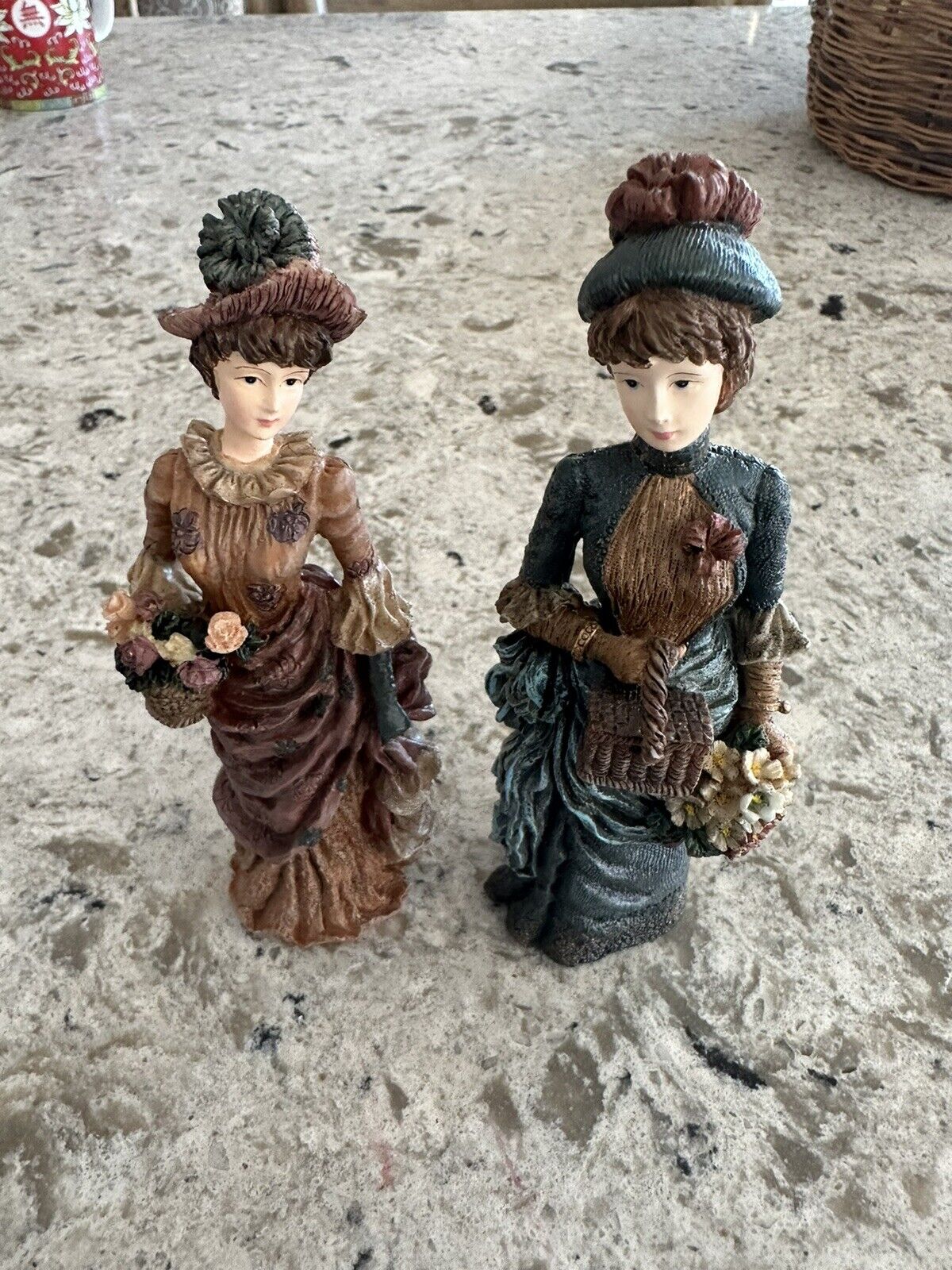 6” Resin Victorian Lady Figurines