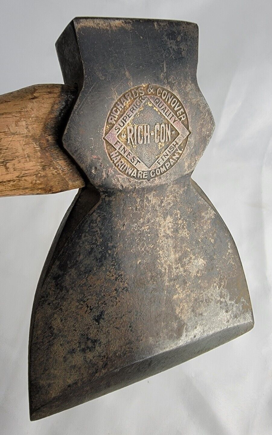 Antique Rich-Con Richards & Conover Broad Hewing Axe Hatchet