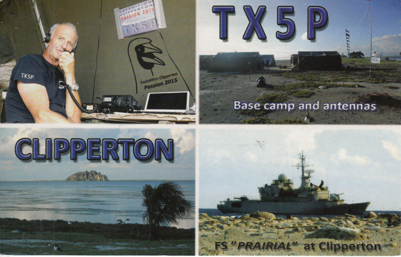 TX5P  QSL Card Clipperton Island  2015