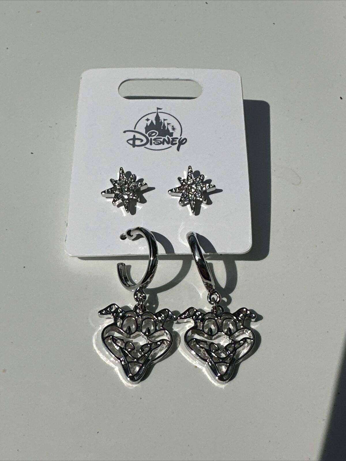 Disney Parks Epcot Snow Flake & Figment Earrings 2 Pair NEW