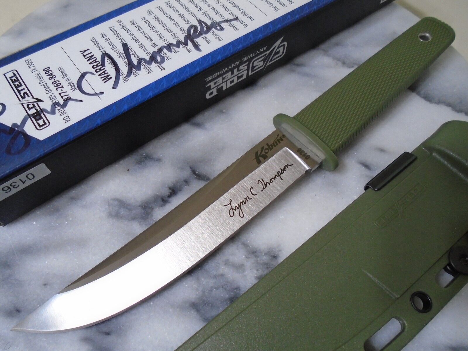 Cold Steel Lynn Thompson Kobun Tanto Fixed Blade Knife Full Tang S35VN 17TAA New