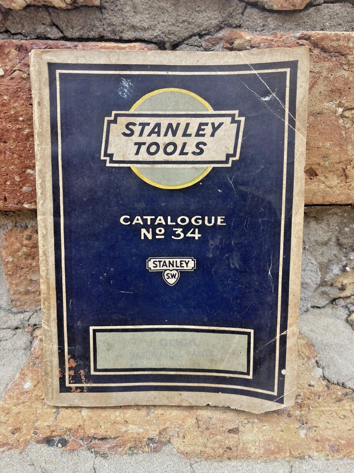 ANTIQUE 1927 STANLEY WOOD TOOLS SW SWEETHEART CATALOGUE NO 34 WORKING PLANE BOOK