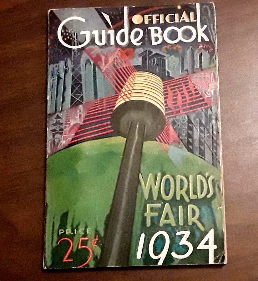 1934 Chicago World's Fair OFFICIAL GUIDEBOOK Firestone Junket Ice Cream Mix