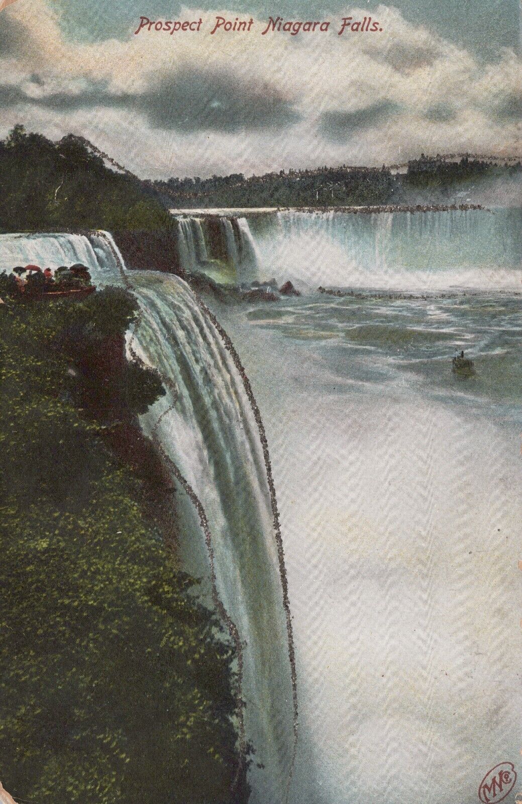 View of Niagara Falls from Prospect Point NY Undivided Back Vintage Post Card