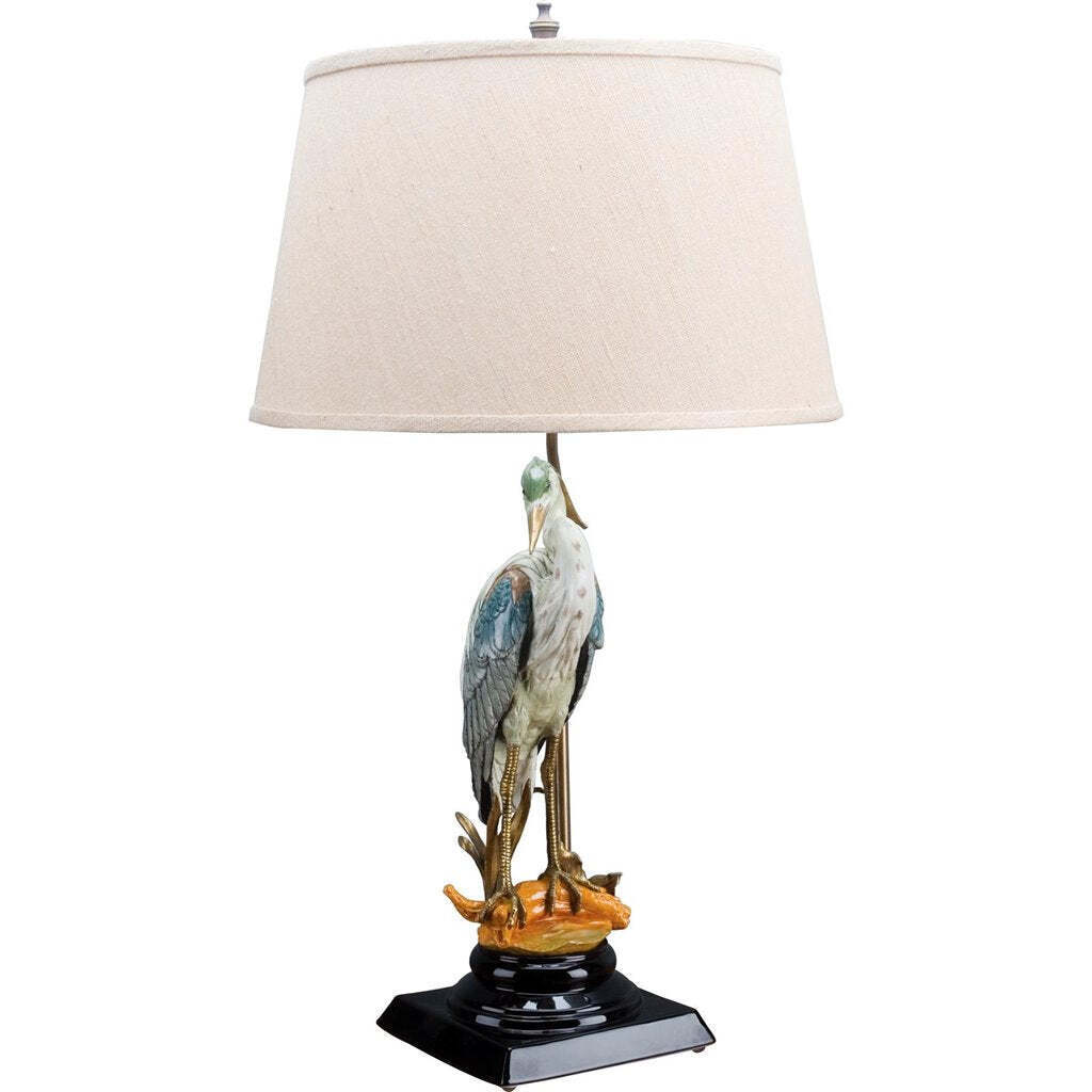 Delamere Design Great Blue Heron Table Lamp