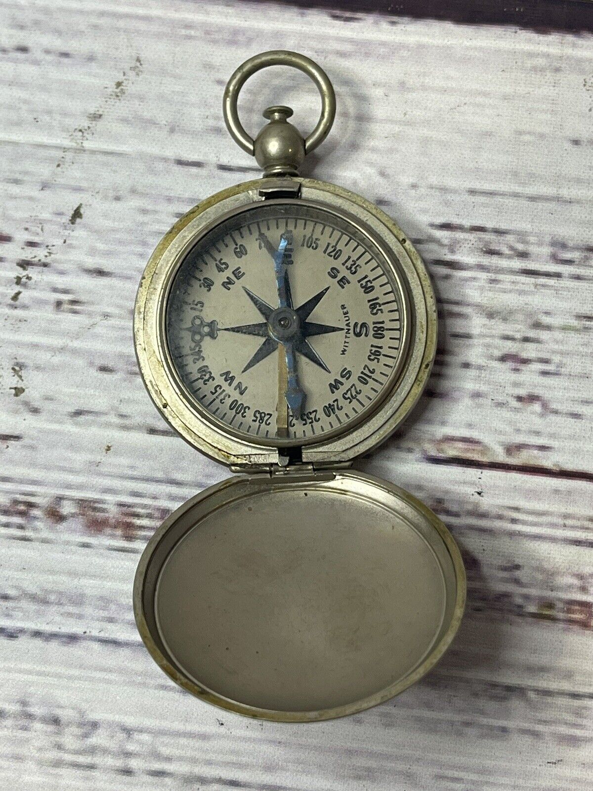 Vintage Wittnauer WW2 Era US Military Army Pocket Compass