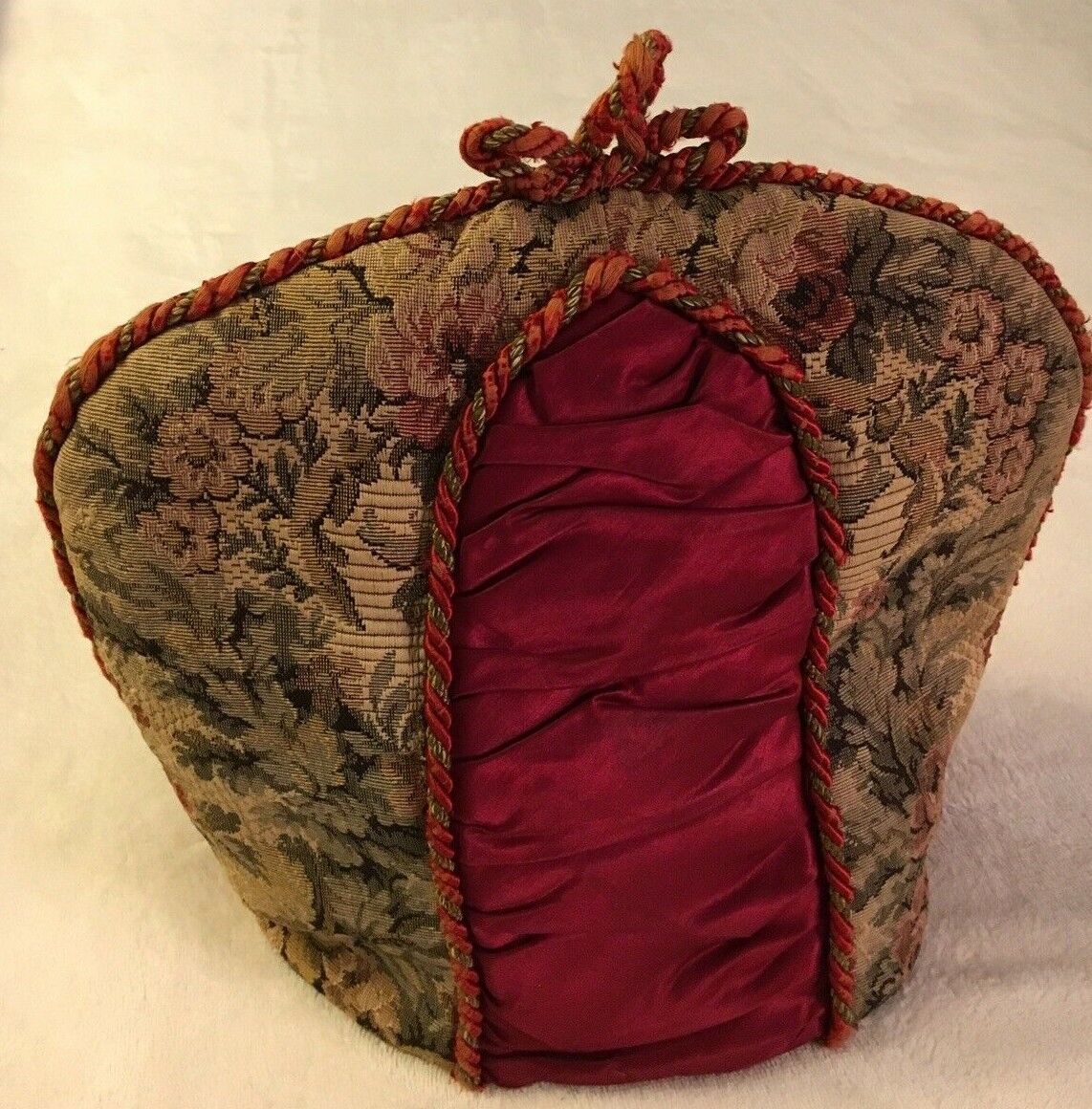 RARE “Tea Cozy” Antique Victorian Era Tapestry Silk