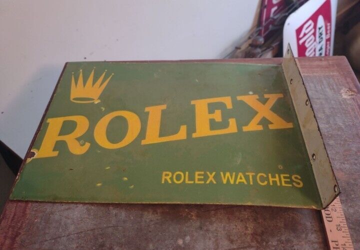Antique Or Vintage Rolex Watch Porcelain Enamel Sign