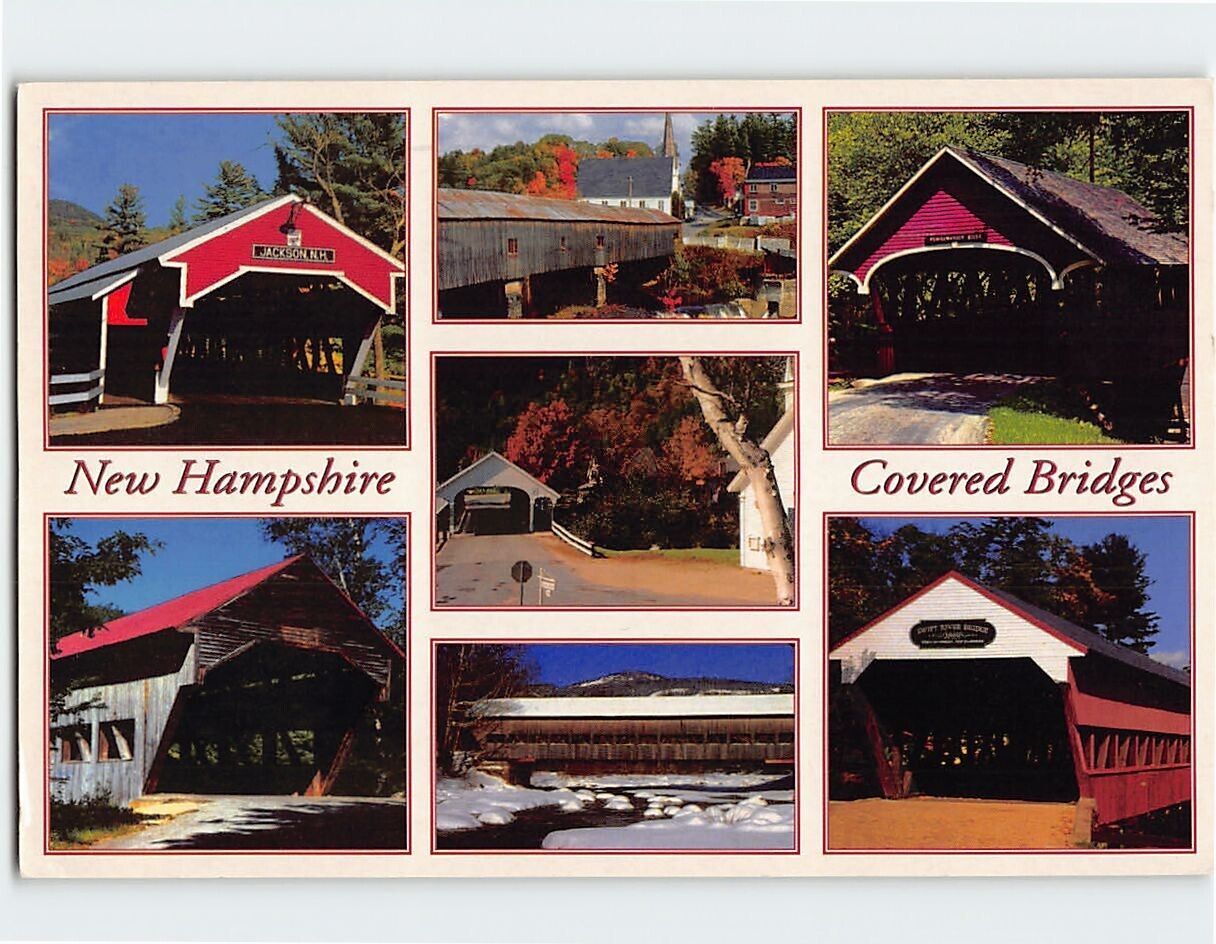 Postcard Covered Bridges of New Hampshire USA