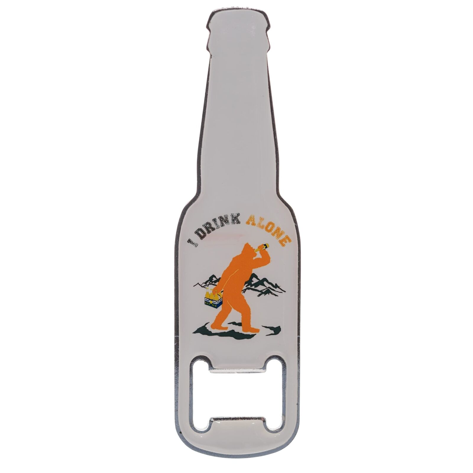 Bigfoot Sasquatch Beer Shaped Bottle Opener, Rustic Kitchen Accessory Refrige...