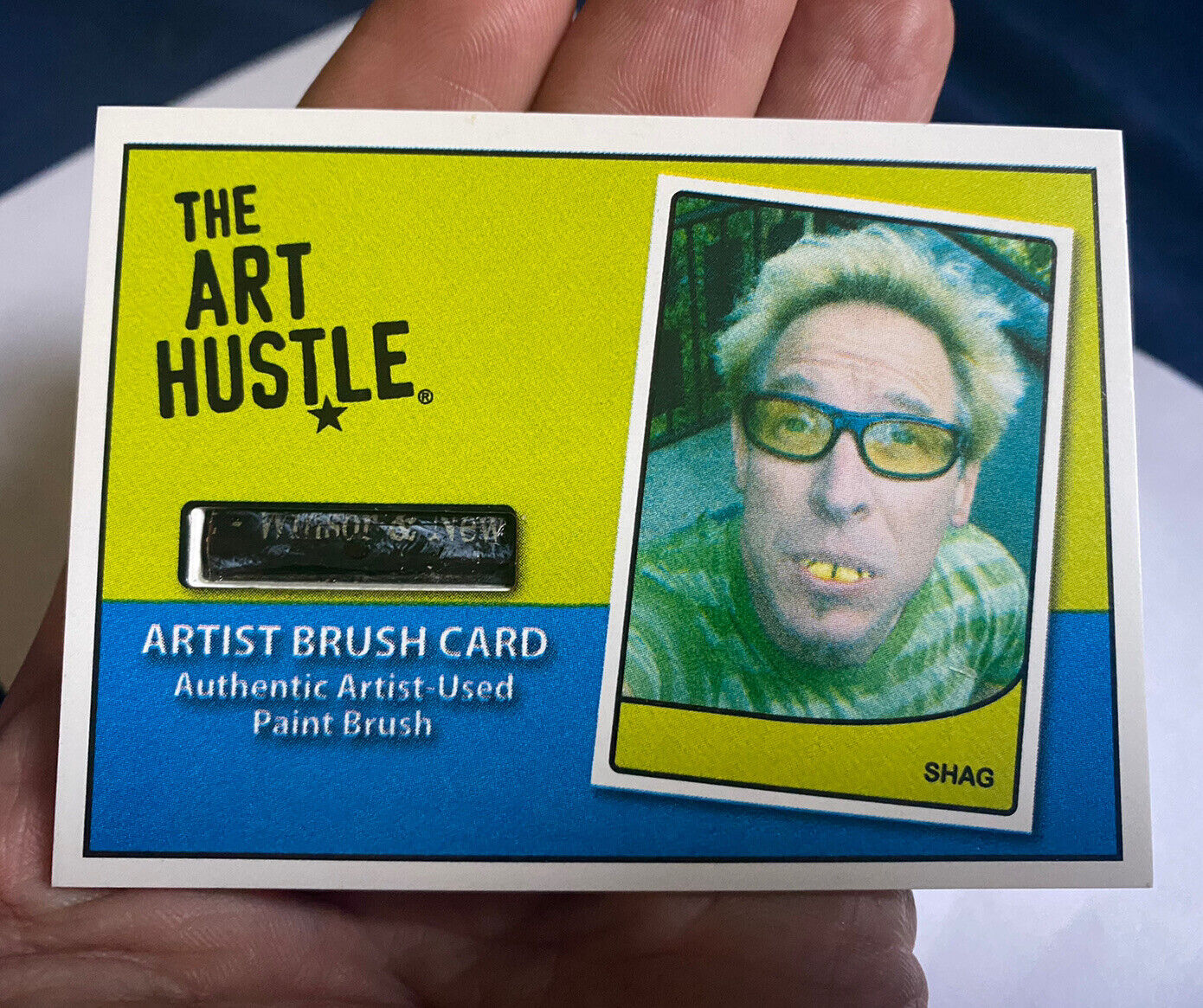 MOD Art Hustle SERIES 3 SHAG authentic HIS paint brush card RARE tiki cat chase