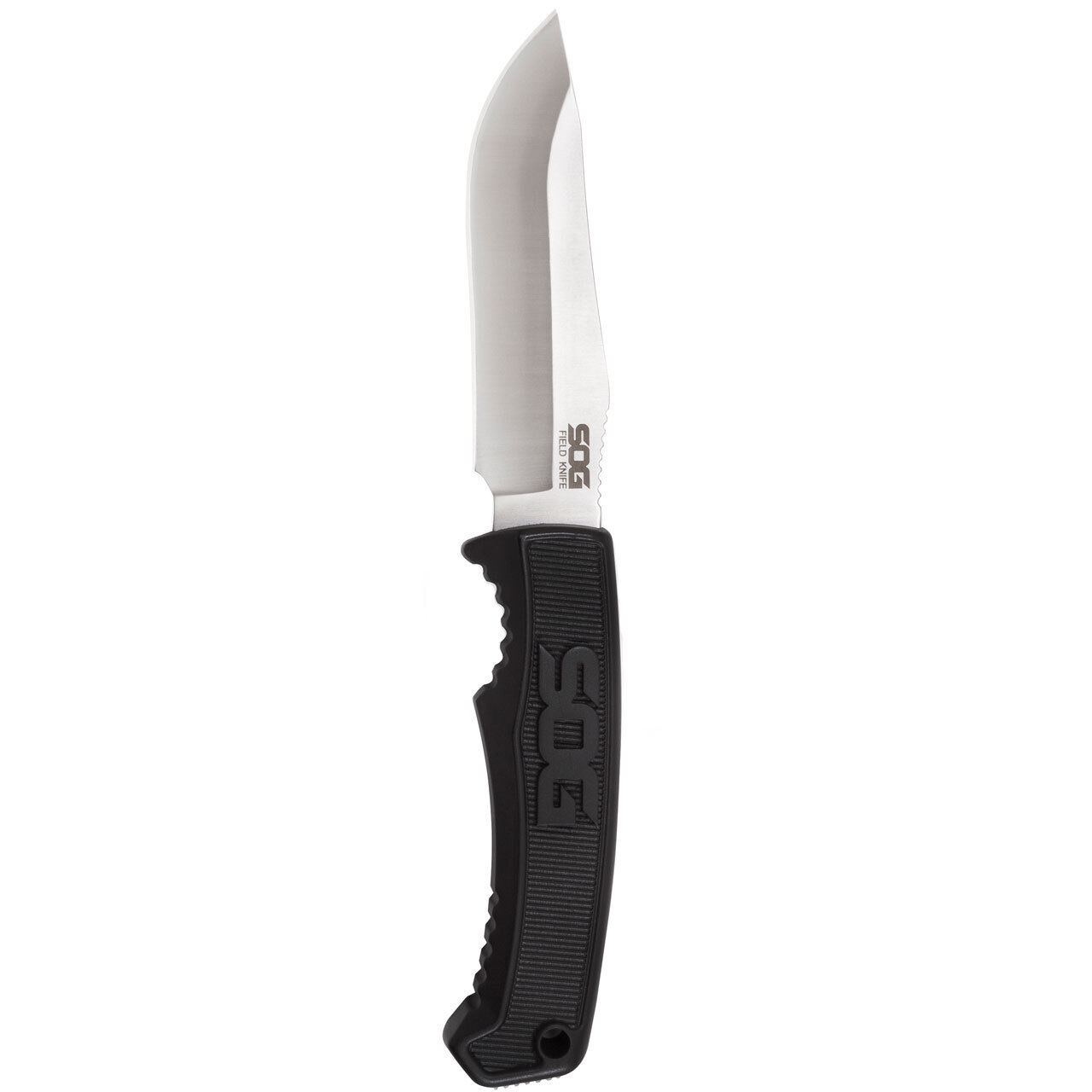 SOG Knives Field Fixed Blade Knife Full Tang Black TPR Stainless FK1001-CP
