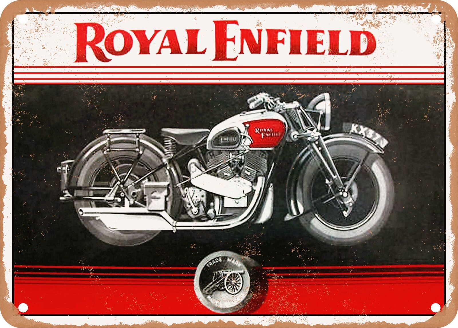 METAL SIGN - 1937 Royal Enfield Vintage Ad