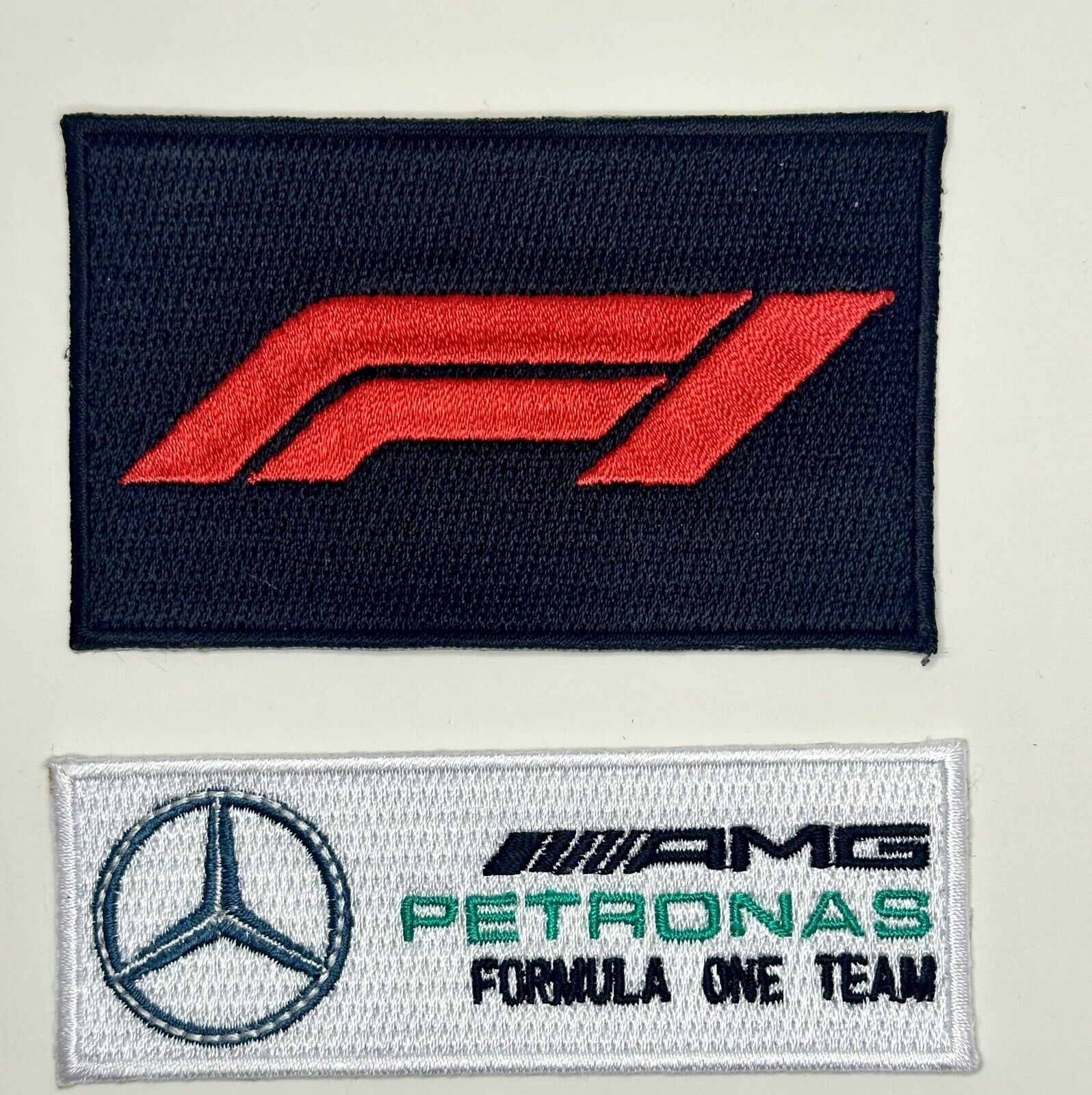 2 Pack Ultimate F1  MERCEDES Patch combo  FORMULA ONE F1 RACING Iron-on PATCHES