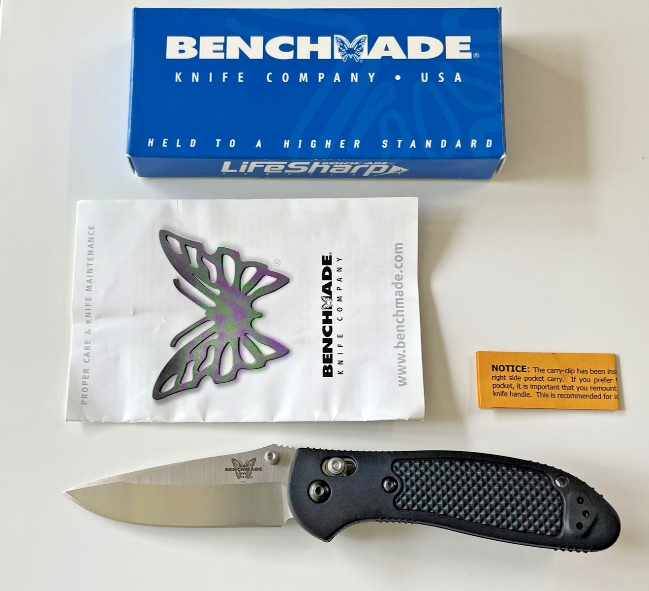 Benchmade 551 Griptilian Early Version Folding Knife 440C USA 2003