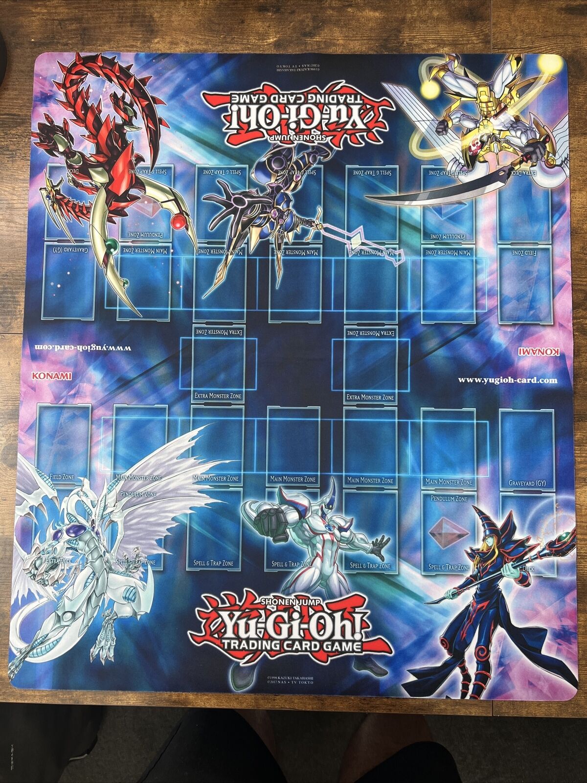 Yugioh Official 2-Player Double Playmat Rare Stardust Dragon Dark Magician