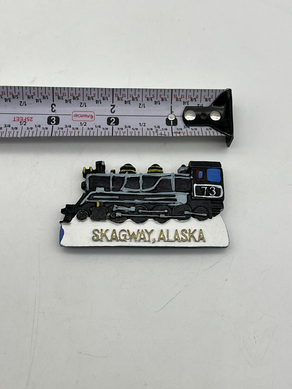 Skagway Alaska 3” Ceramic Magnet - Train Magnet