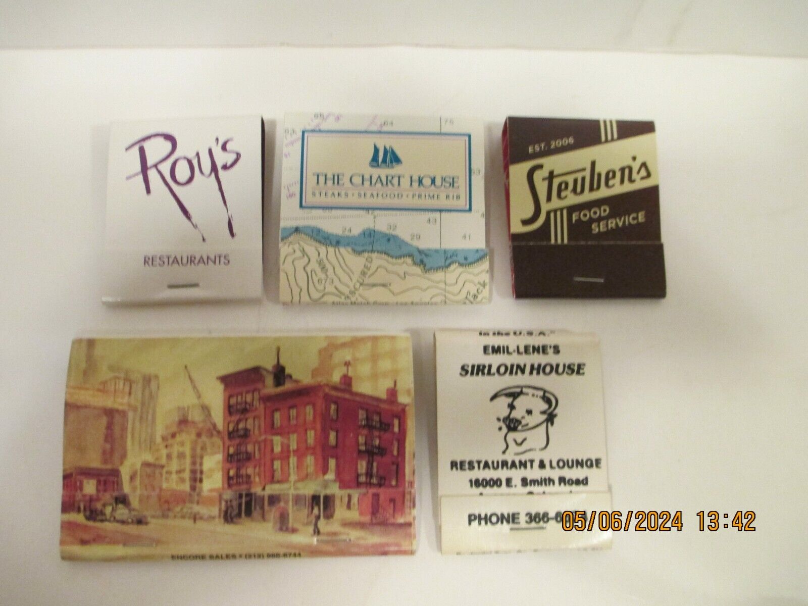 Four Vintage Matchbooks Some Closed Locations