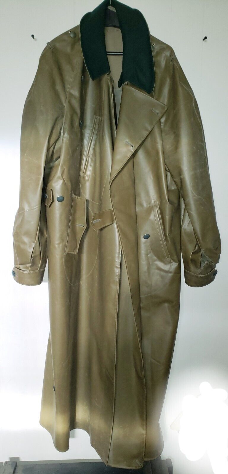 Reproduction WWII German Rubberized Motorcycle Coat : SIZE XL