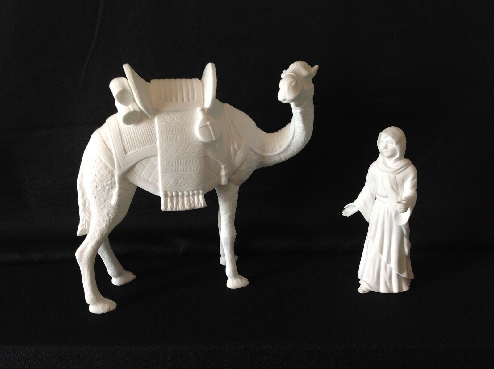 Lenox The Nativity White - The Camel & Driver (2) - Box & COA - Missing Staff