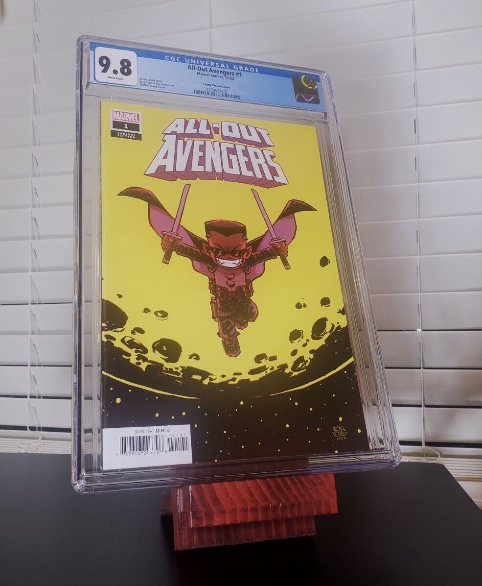 ALL OUT AVENGERS #1 YOUNG VARIANT CGC 9.8 🔥 Plus Bonus Book 🔥