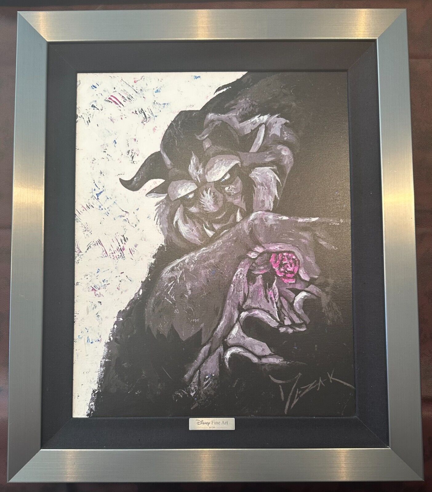 DISNEY FINE ART - SILVER SERIES - LIMITED EDITION - BEAUTY & THE BEAST
