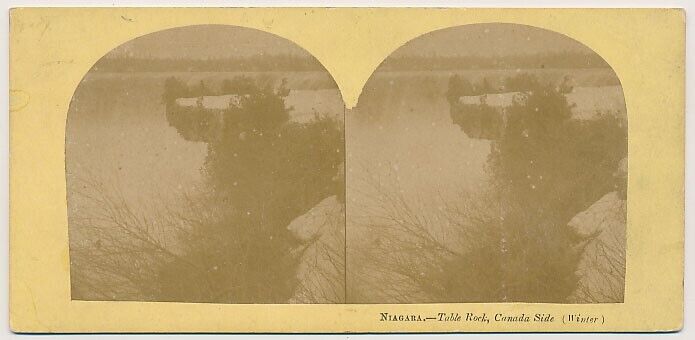 CANADA SV - Ontario - Niagara Falls - Table Rock - Langenheim 1850s