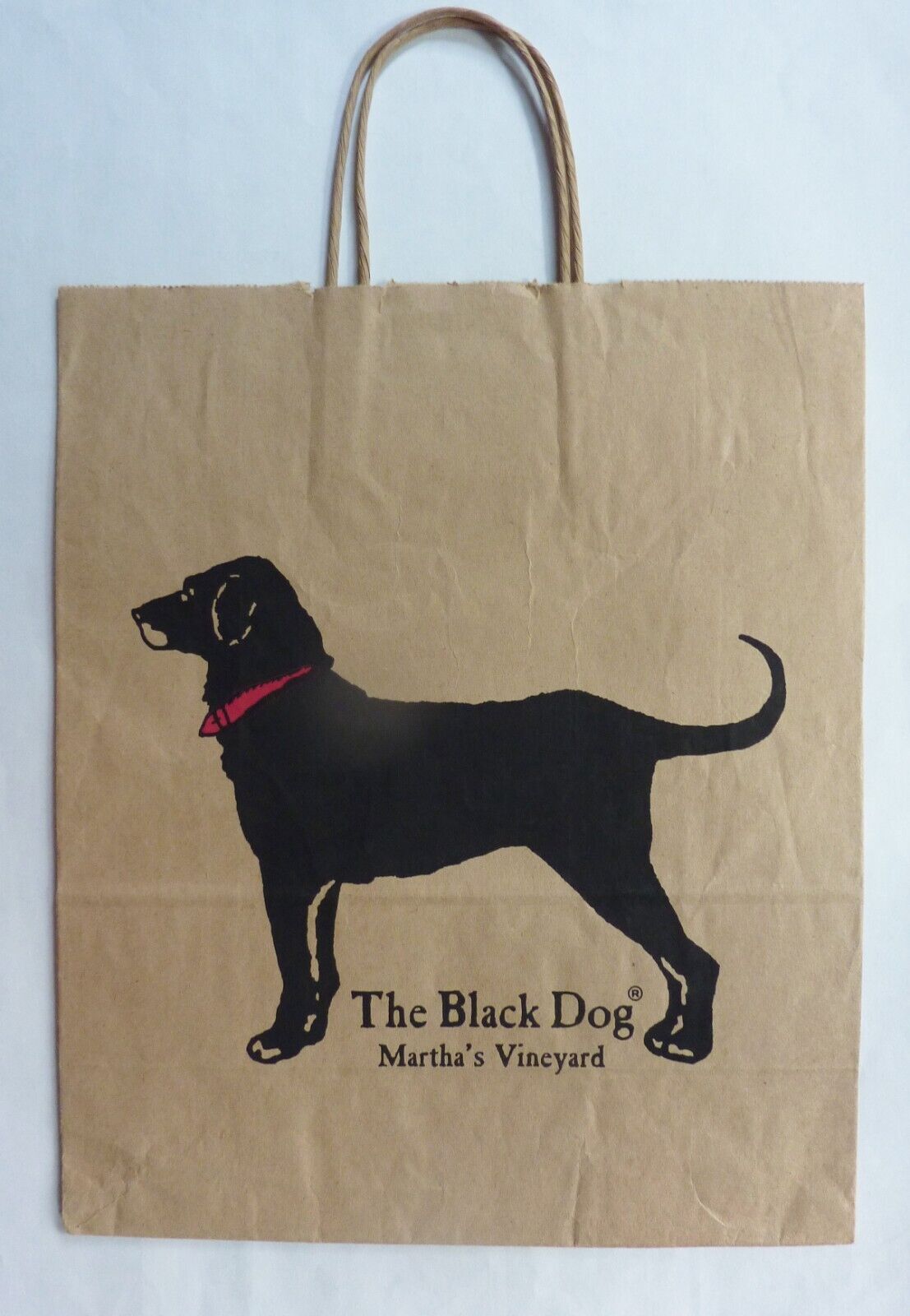 Vintage Collectable THE BLACK DOG Martha\'s Vineyard Shopping Bag 1980s