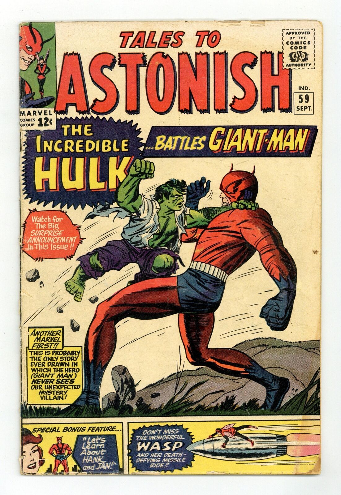 Tales to Astonish #59 GD+ 2.5 1964