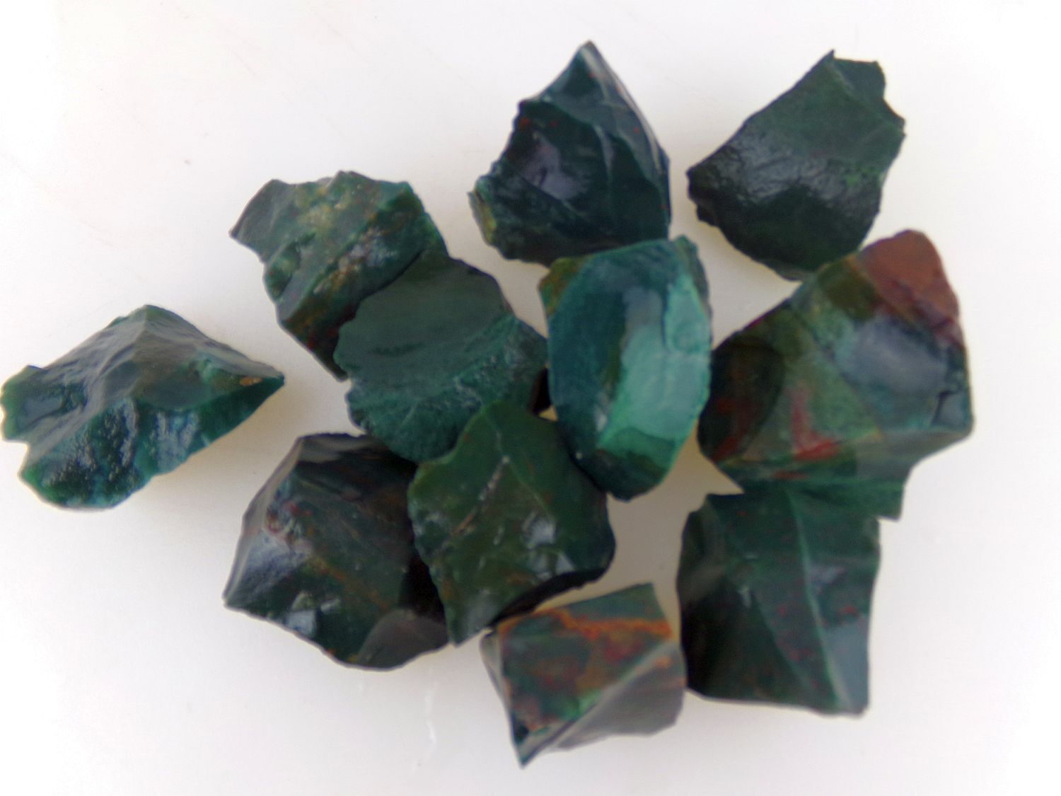Bloodstone Rough Natural Dark Green Spattered Red Raw Rock~~~~~id4899