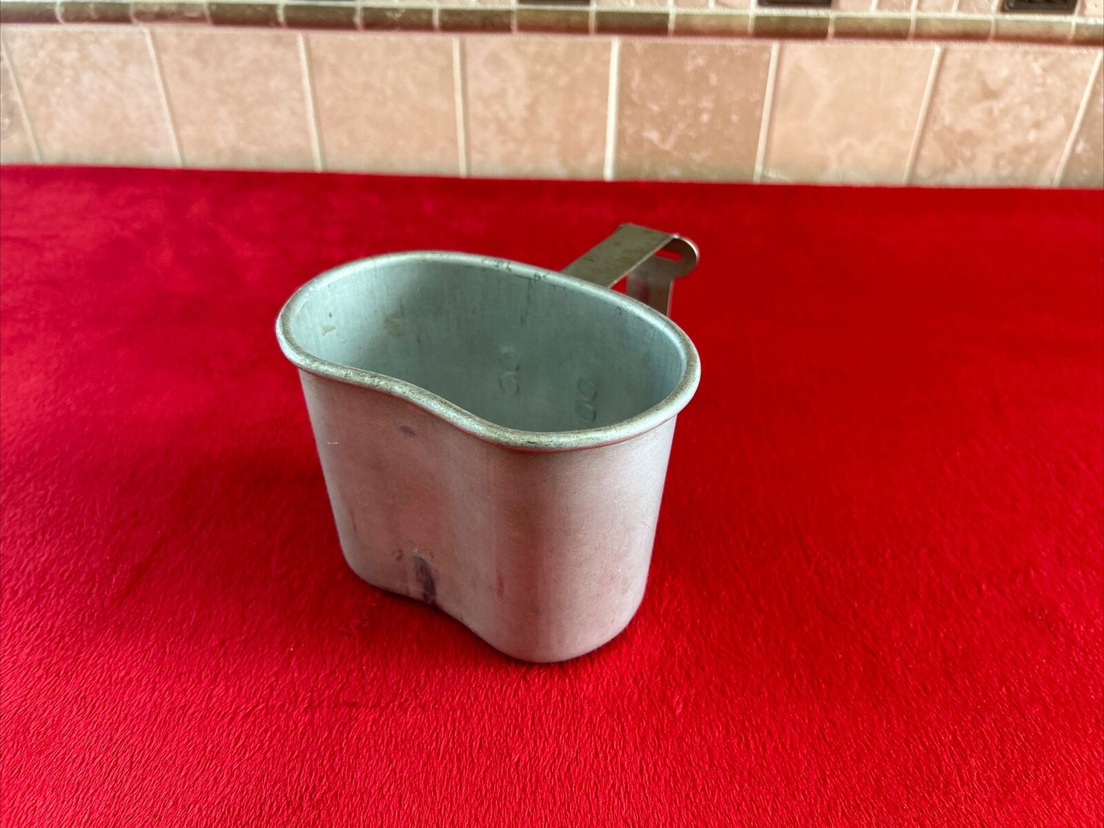 Original WWI WW1 US Army M1910 Canteen Cup Dated 1918 L.F.&C.