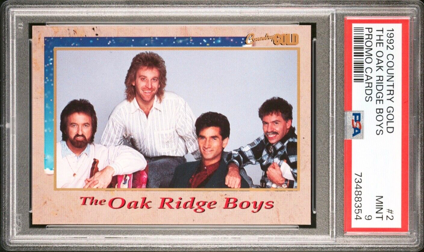 1992 THE OAK RIDGE BOYS Sterling Country Gold Promo #2 PSA 9 Pop 1 highest