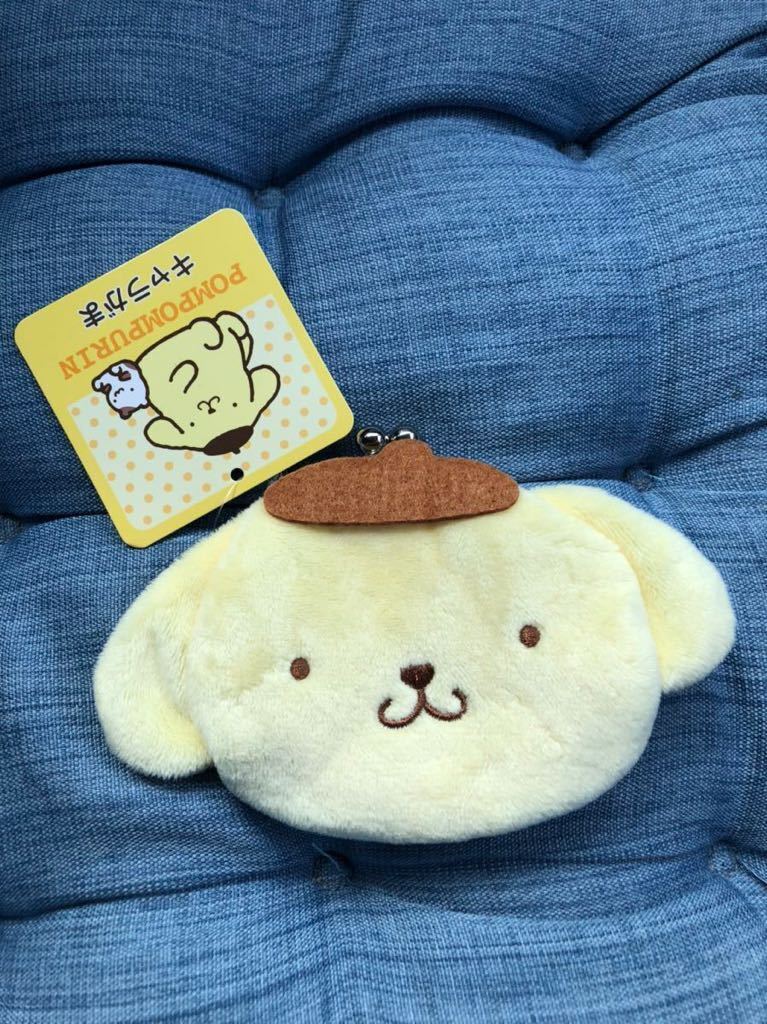 Sanrio Pompompurin Tagged Character Gama  Gamaguchi Coin Case