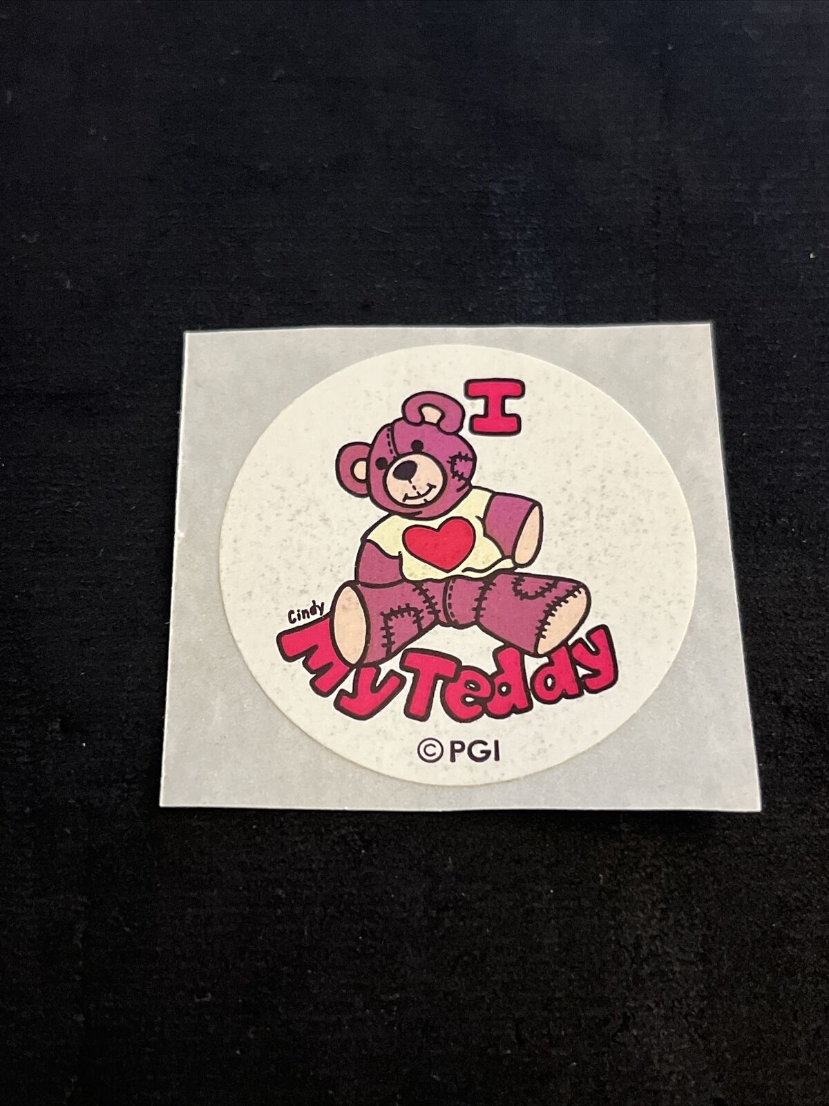 Vintage 80’s PGI “I Love My Teddy” Sticker Rare