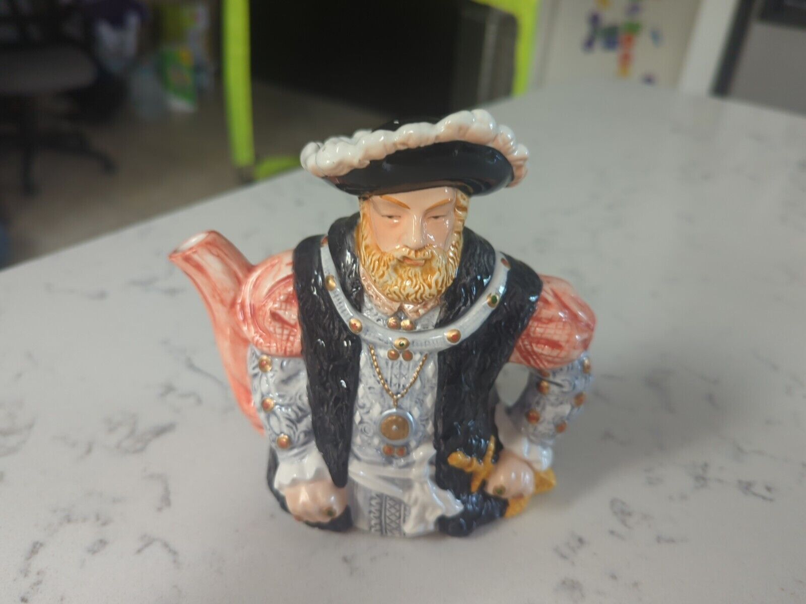 King Henry VIII of England Decorative Collector Teapot from Andrea by Sadek