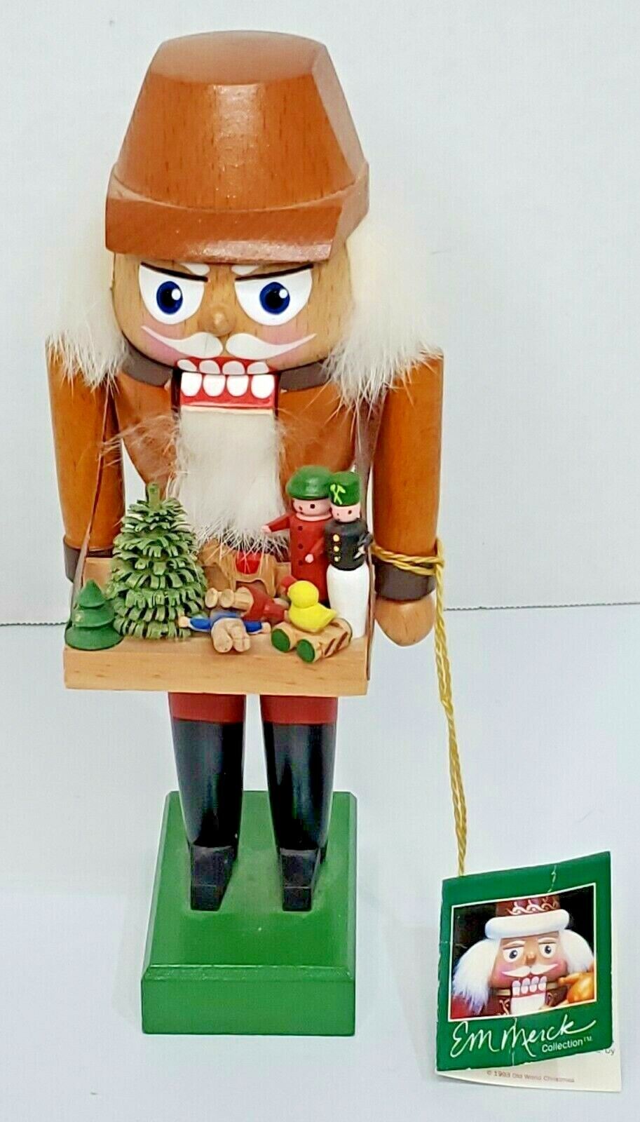 KWO E. M. Merck Old World Christmas Toymaker Seller Nutcracker Germany