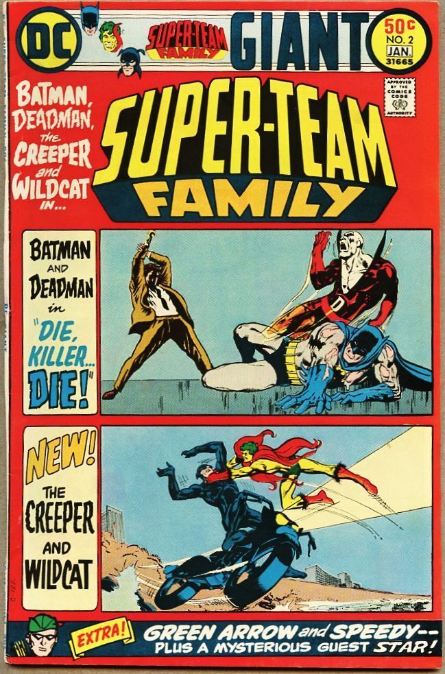 Super-Team Family #2-1975 fn 6.0 Giant Size Batman Wildcat Neal Adams
