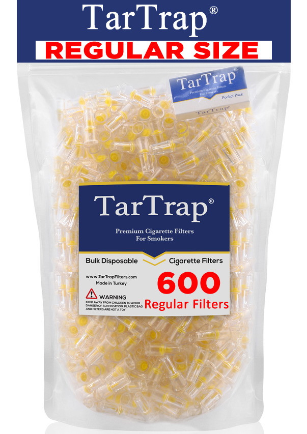 TarTrap Disposable Cigarette Filters Bulk Pack (600 Filters)