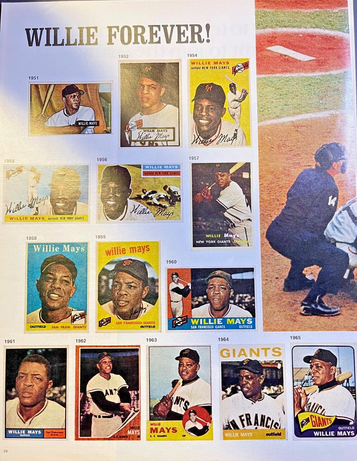 1972 Willie Mays His Career In Baseball Cards