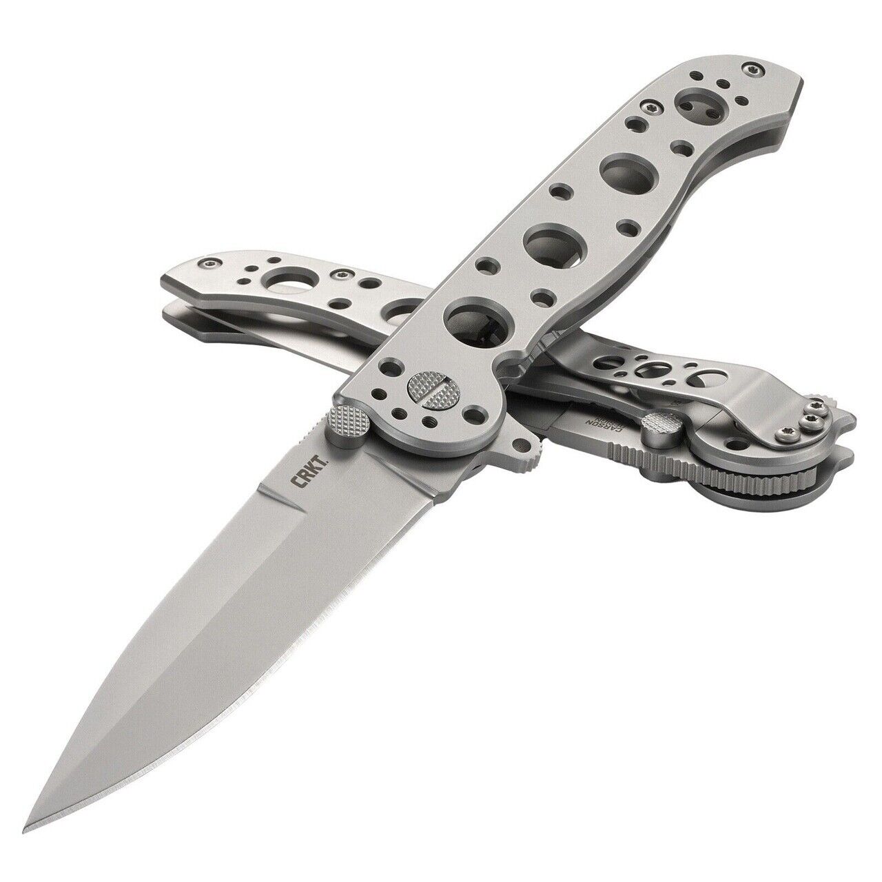 Columbia River CRKT Carson Folding Knife, Stainless Steel Handles M16-03SS