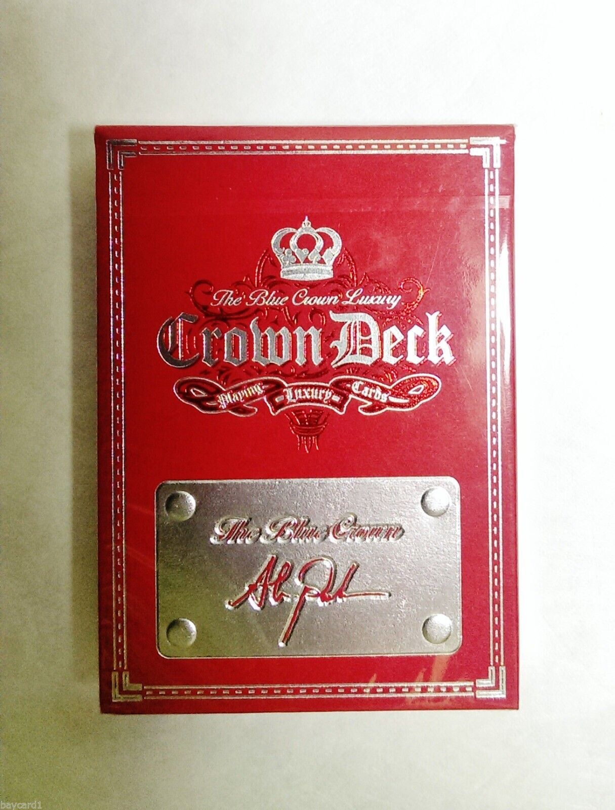 Rare Crown Deck Red Luxury Playing Cards 1st edition 2013, Signed, Out of print