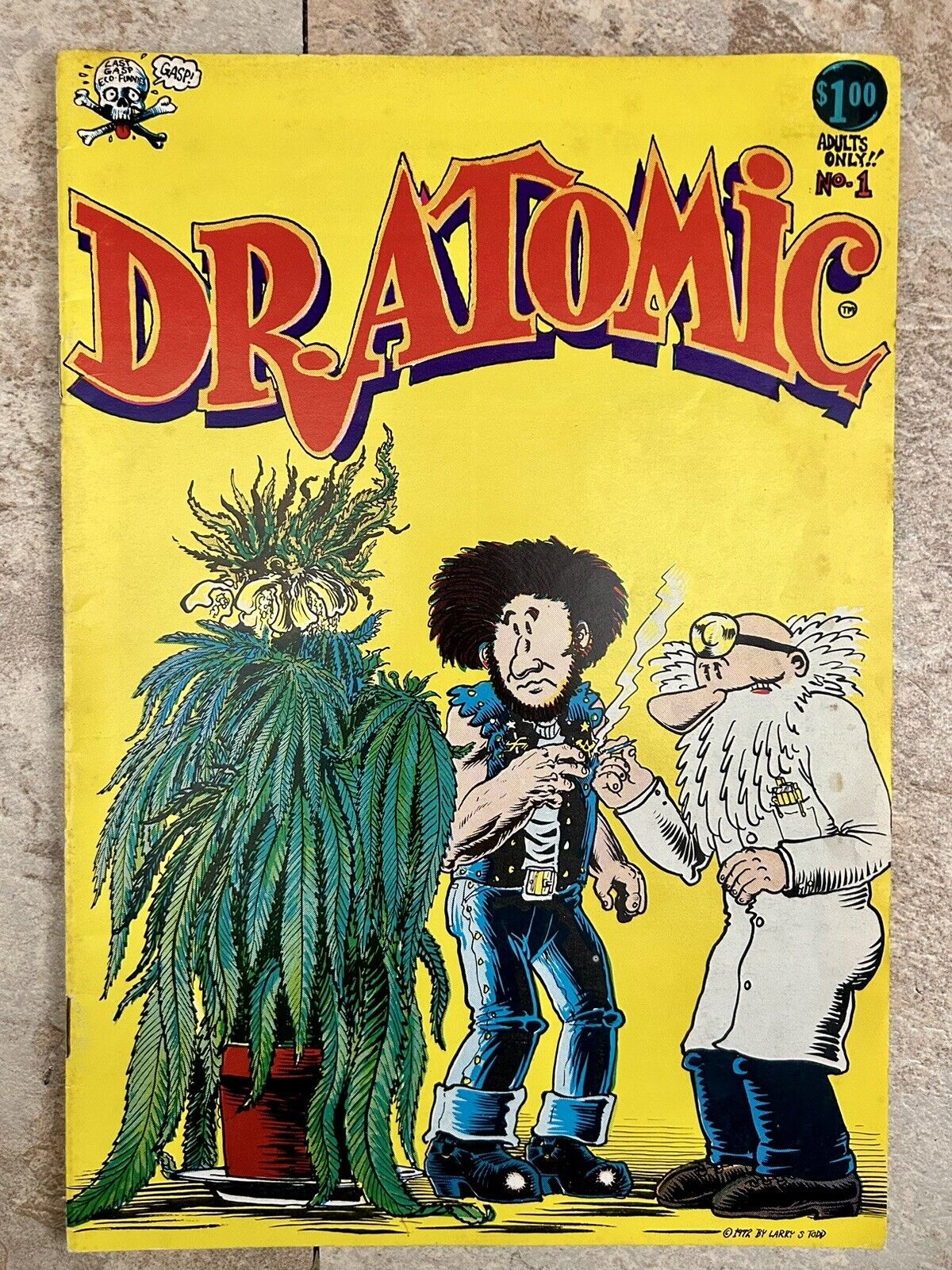 Dr. Atomic #1 (1972, Last Gasp)  1st printing Larry S. Todd VF Uncertified