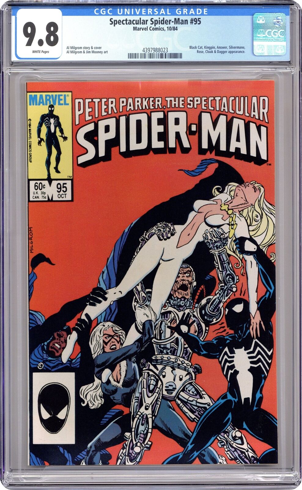 Spectacular Spider-Man Peter Parker #95 CGC 9.8 1984 4397988023