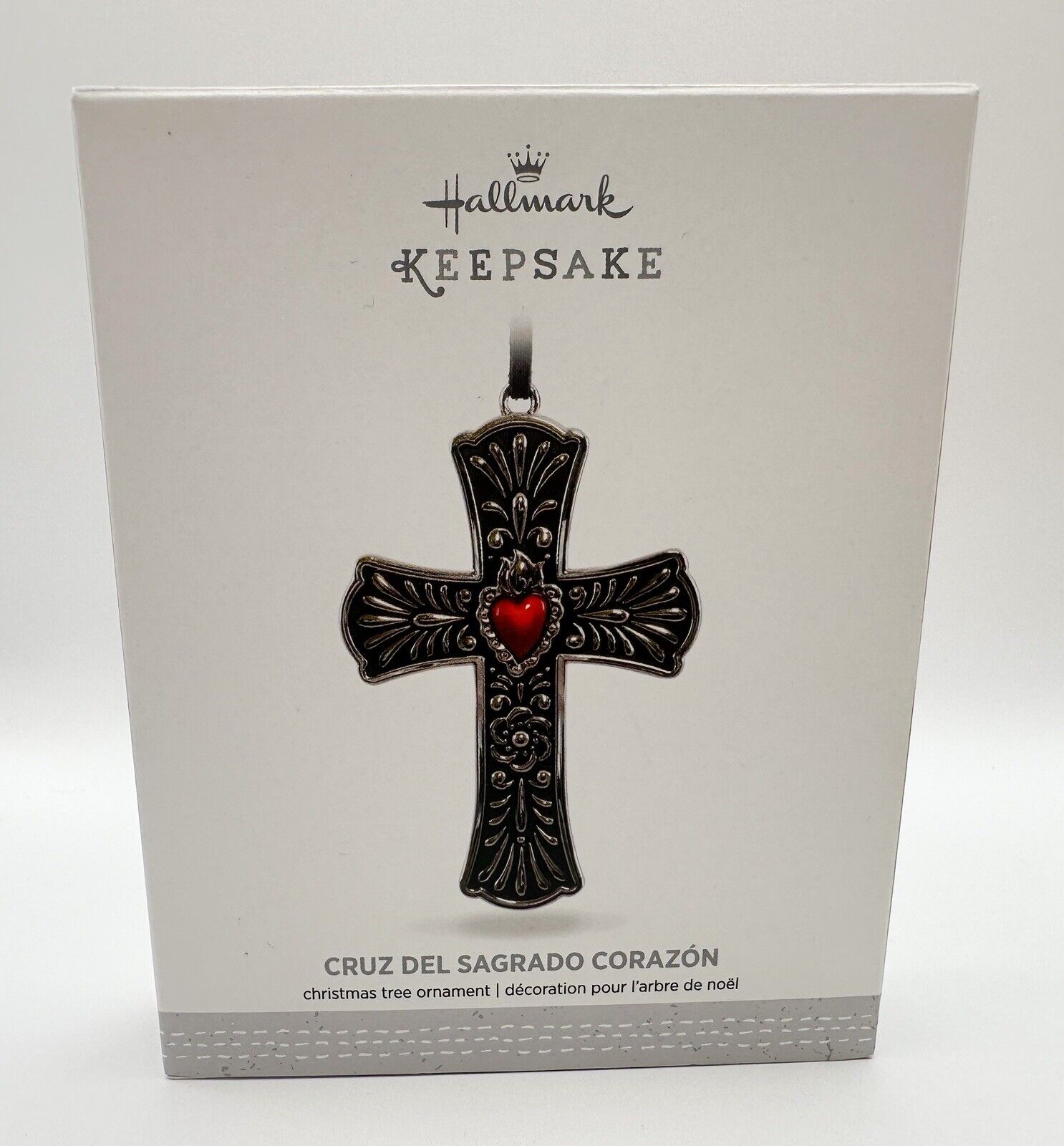 Hallmark Keepsake Cruz Del Sagrado Corazon Metal Cross Ornament 2016 NEW