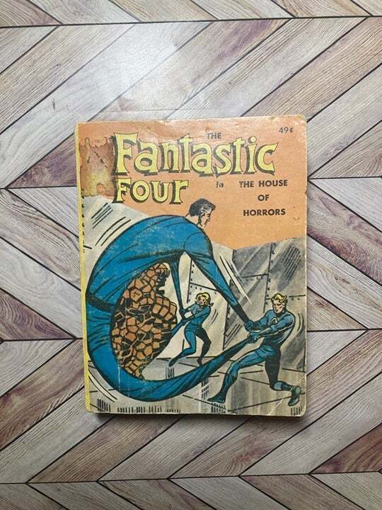 Vintage Fantastic Four in the House of Horrors Antique Big Little Book \'68 Comic