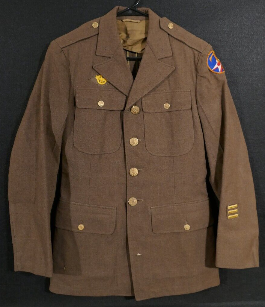 WWII US 7th AAF Army Air Force Class A Uniform Size 36R 'Edward Truman 37697199'