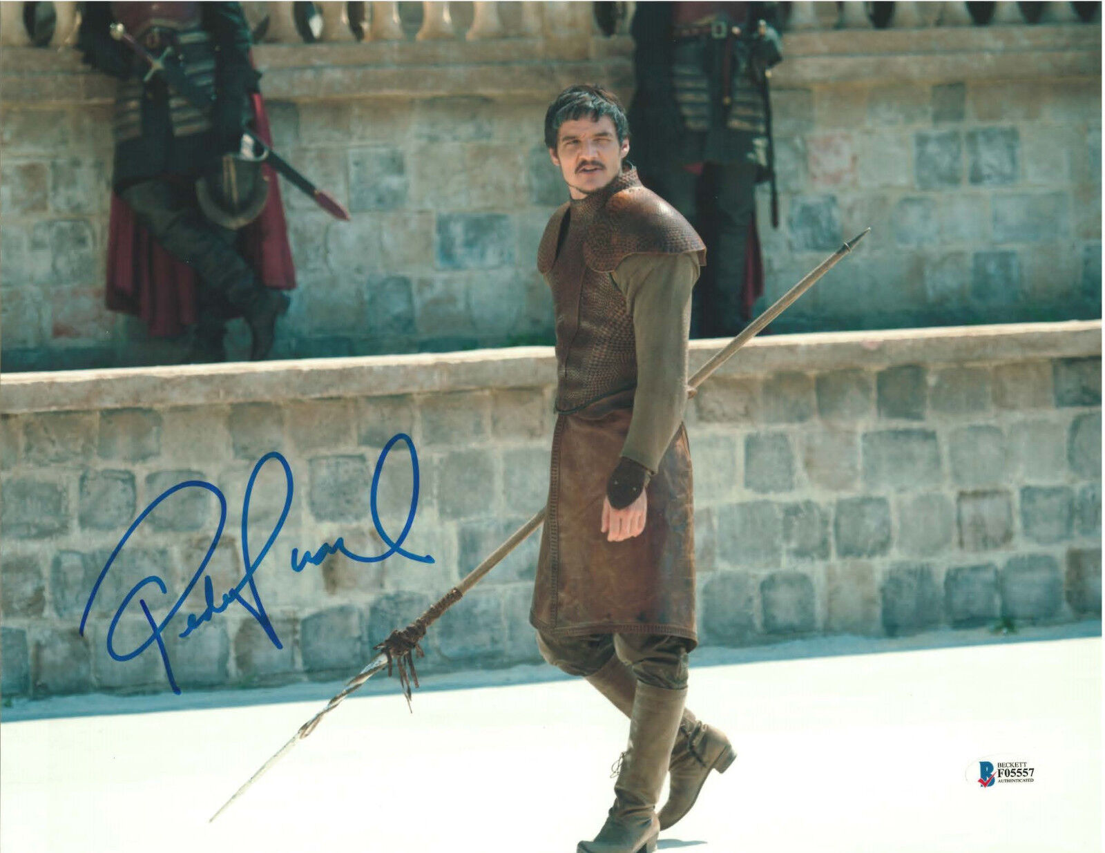 PEDRO PASCAL SIGNED 11X14 PHOTO GAME OF THRONES BECKETT BAS AUTOGRAPH AUTO D