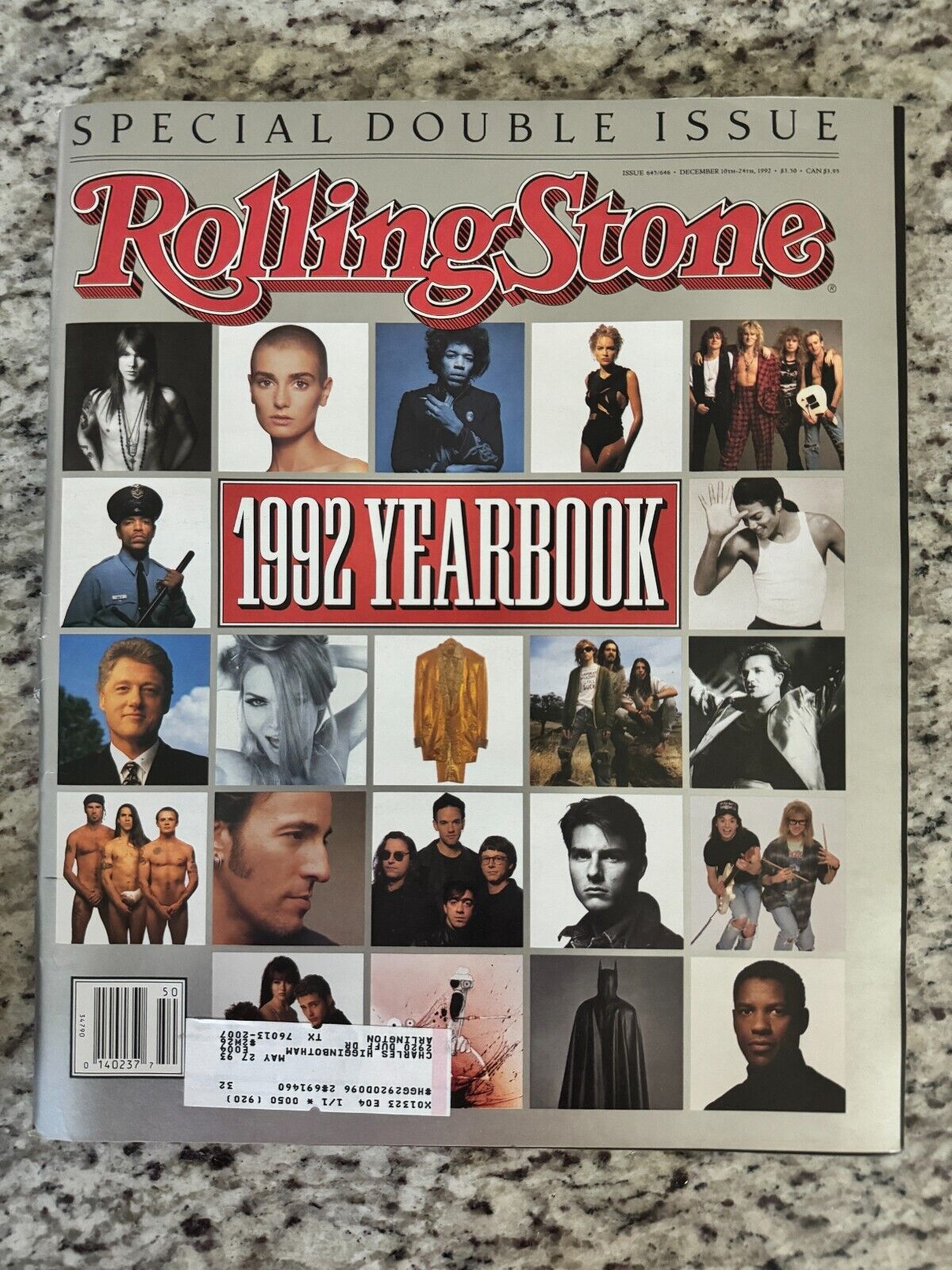 Rolling Stone Magazine Issue 645/646, December 10-24, 1992, 1992 Yearbook