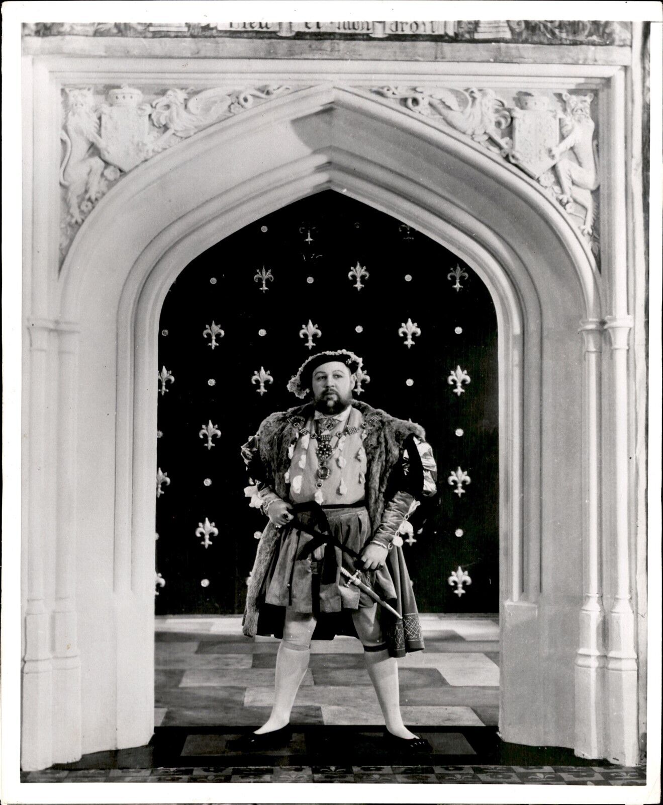 LD315 1953 Original Photo CHARLES LAUGHTON in THE PRIVATE LIFE OF HENRY VIII